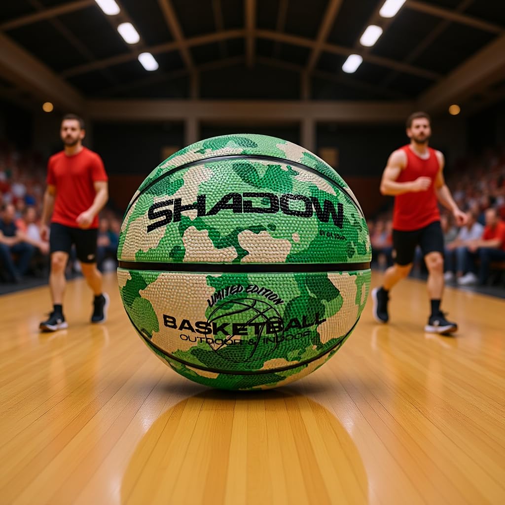 GX TOUR+ Shadow Limited Edition Basketball, Regulation Size 7, 29.5 inches, White Grey. Indoor and Outdoor. Great Gift idea.