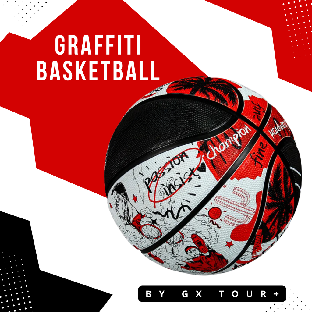 Limited Edition Graffiti Basketball Size 7 .Vibrant Street Art Design.