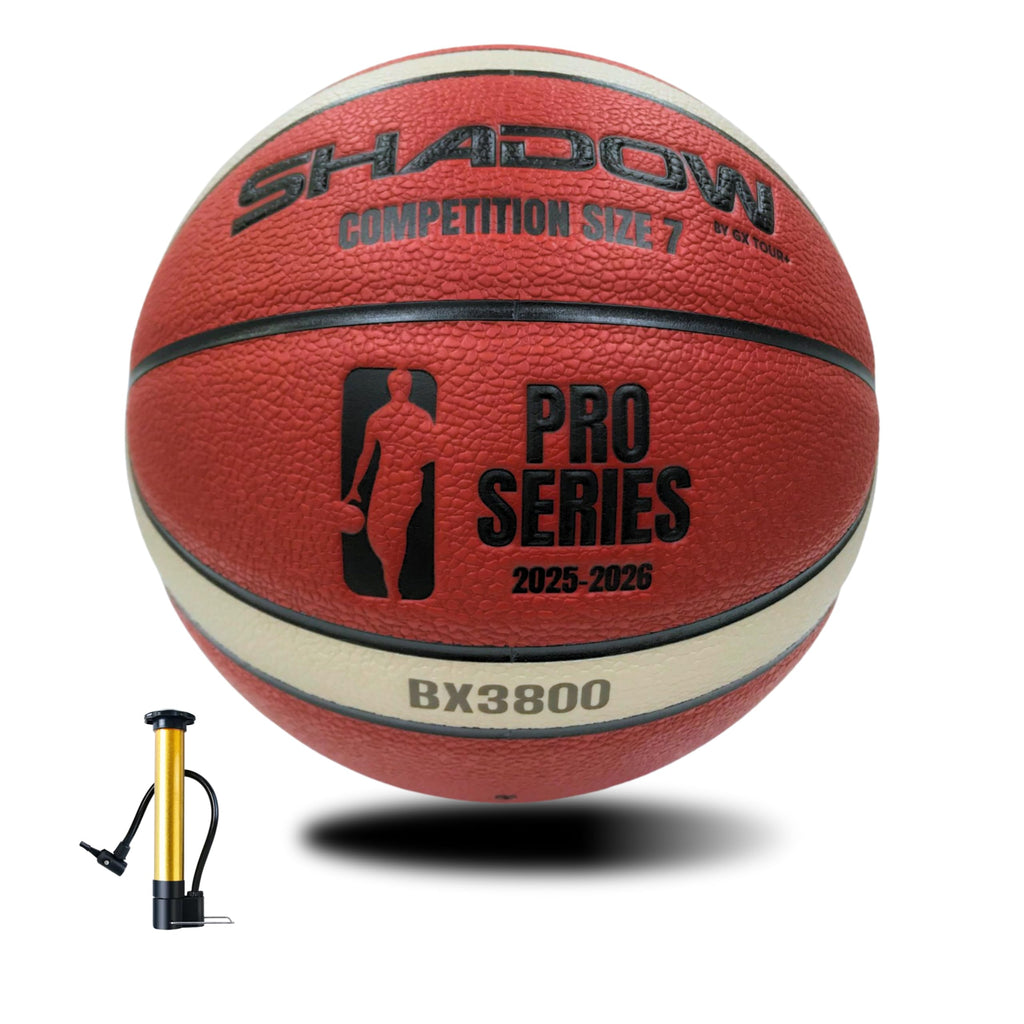 Shadow Pro Series 3800 Basketball, Size 7, Premium Competition GST leather.