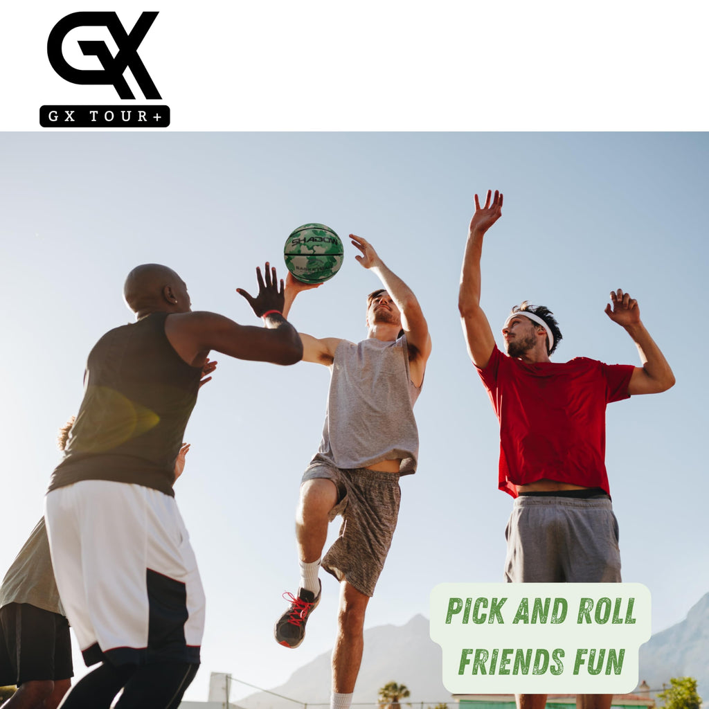 GX TOUR+ Shadow Limited Edition Basketball, Regulation Size 7, 29.5 inches, White Grey. Indoor and Outdoor. Great Gift idea.