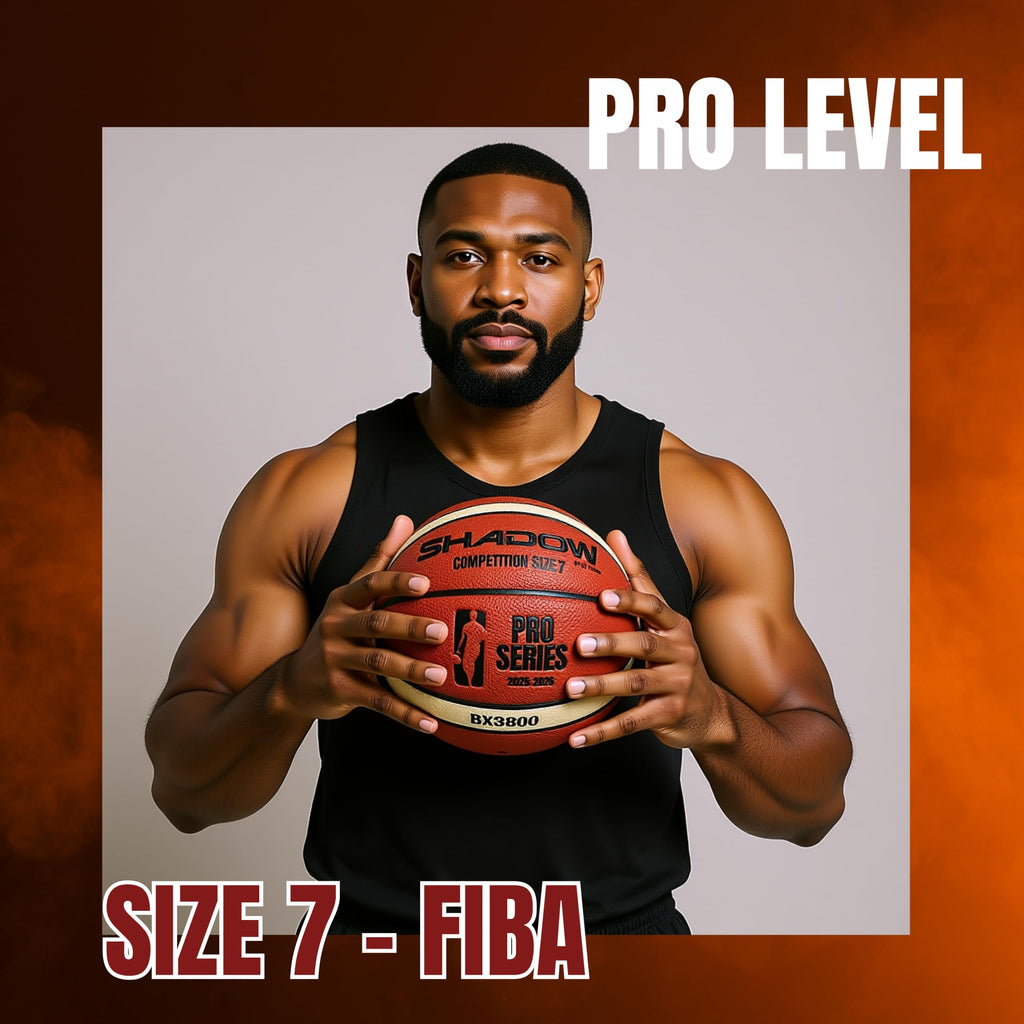 Shadow Pro Series 3800 Basketball, Size 7, Premium Competition GST leather.