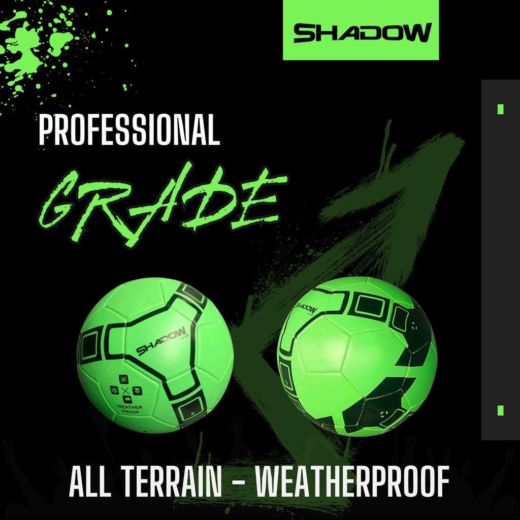 GX TOUR+ Shadow Model Soccer Ball, Metallic Bright Color, Size 5 Soccer Ball. Ultra Thick Cover.