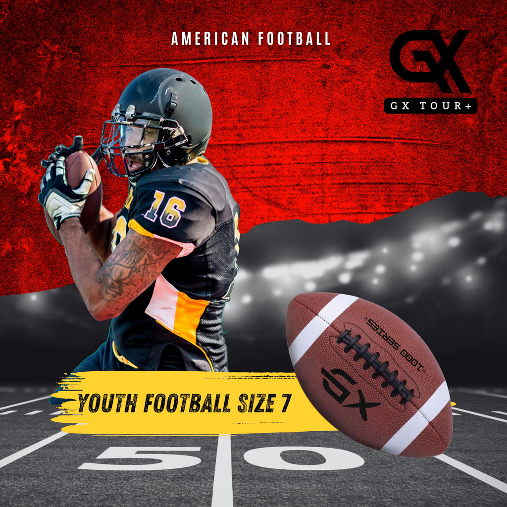 GX TOUR+ Official Size 7 Football. Youth Size Suitable for Ages 12 to 17.Unique white leather edition.
