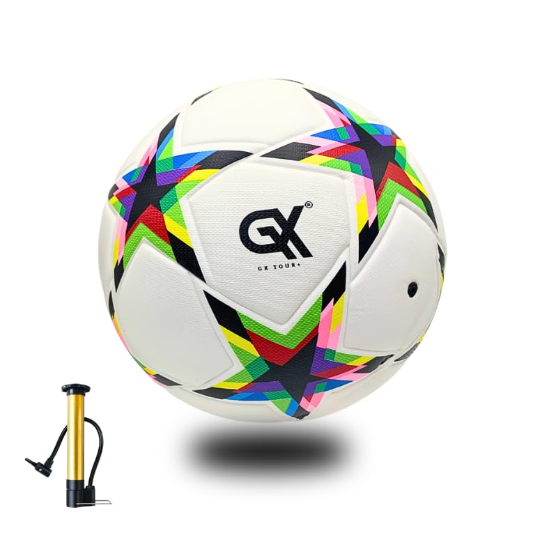 GX TOUR+ Thermo Bonded Polyurethane Soccer Ball Size 5. World Cup Quality.