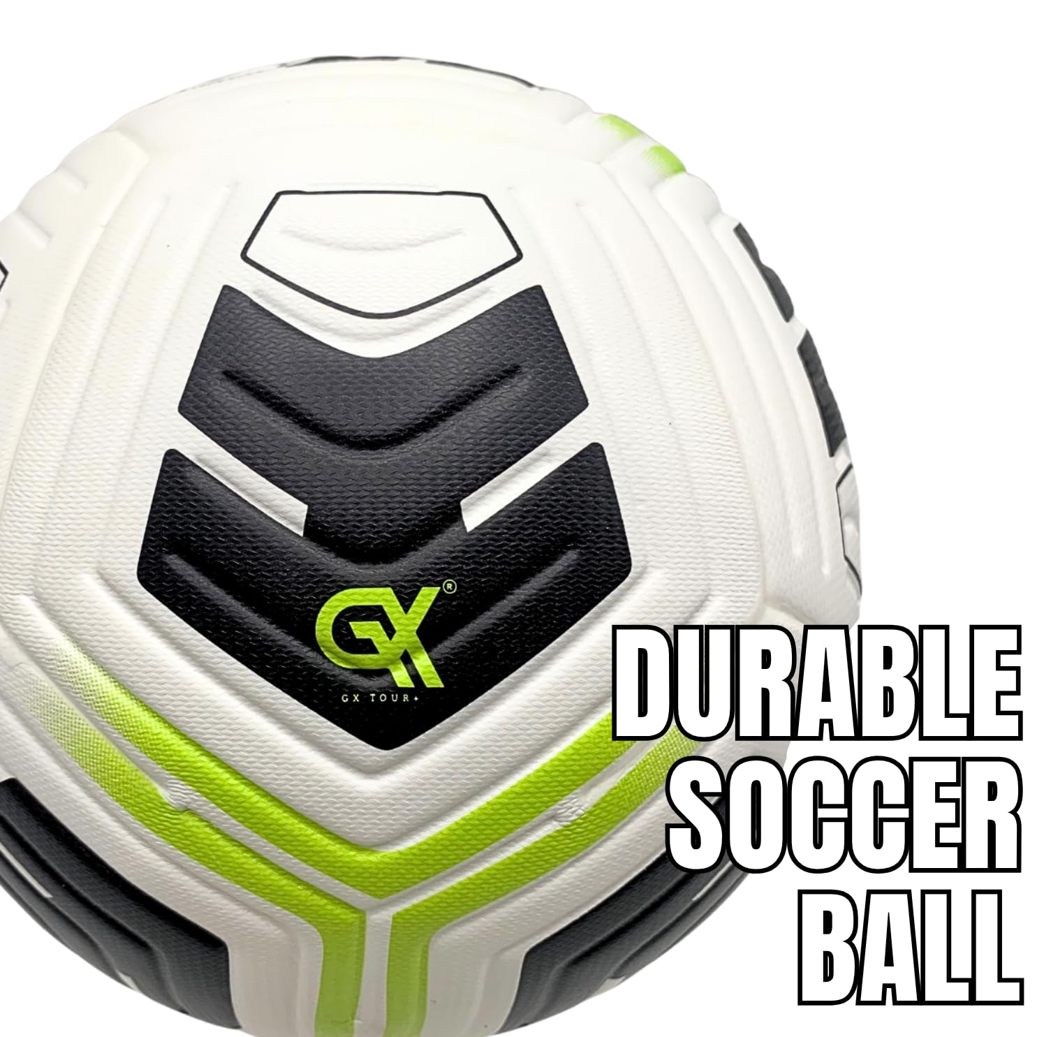 GX TOUR+ Professional Soccer Ball Size 5 – Premium Grade PU Construction.