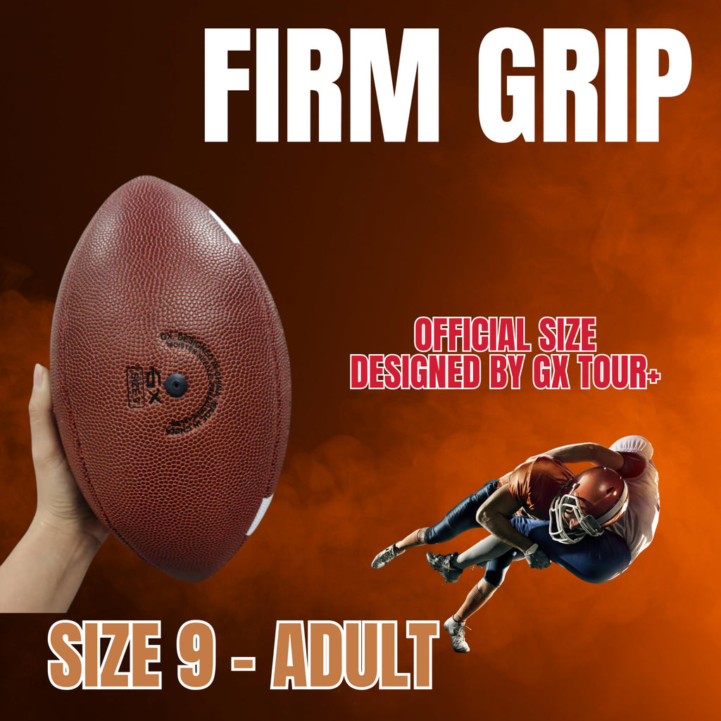 GX Official Size 9 Football, 2000 Series, GST Leather, American Football