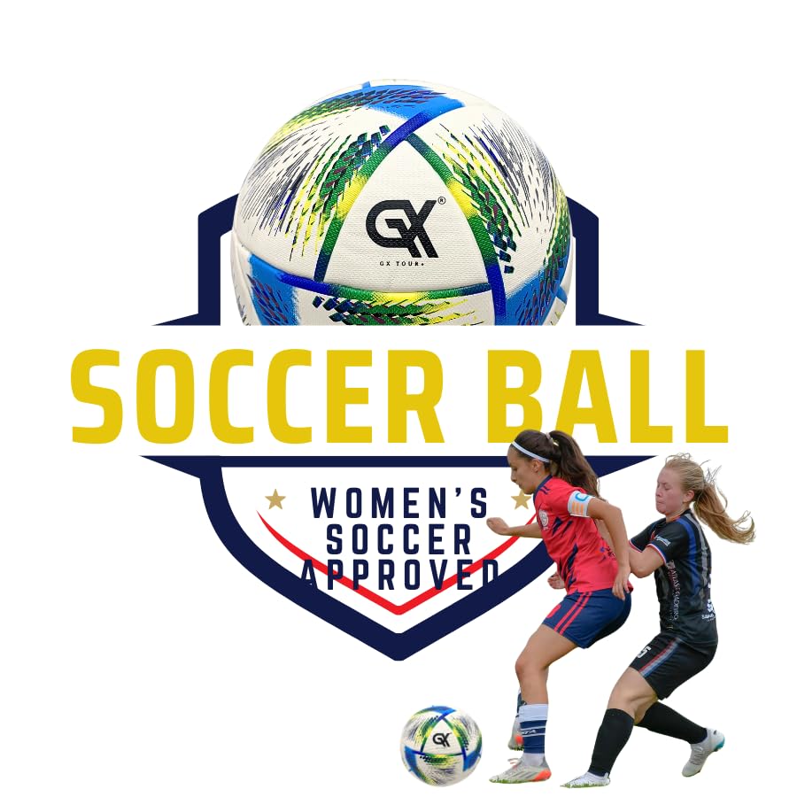 GX TOUR+ Thermo Bonded Polyurethane Soccer Ball Size 5 – World cup edition.