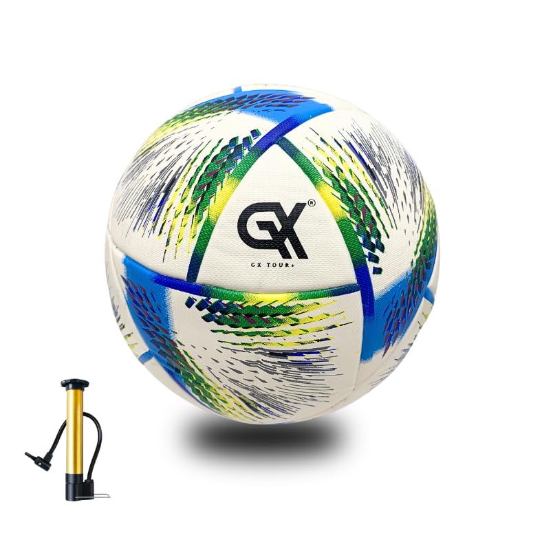 GX TOUR+ Thermo Bonded Polyurethane Soccer Ball Size 5 – World cup edition.