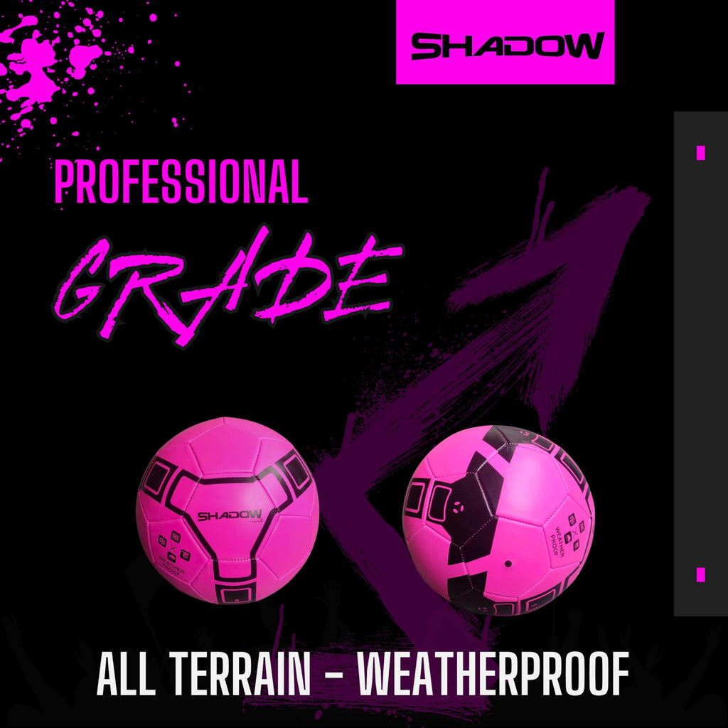 GX TOUR+ Shadow Model Soccer Ball, Metallic Bright Color, Size 5 Soccer Ball. Ultra Thick Cover.