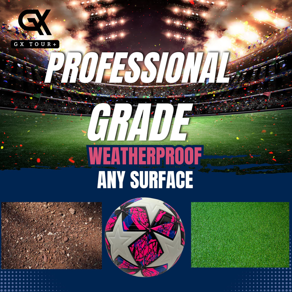 Soccer Ball Size 4. GX Soccer Champions Soccer Ball. Professional Grade PU Durable Material.