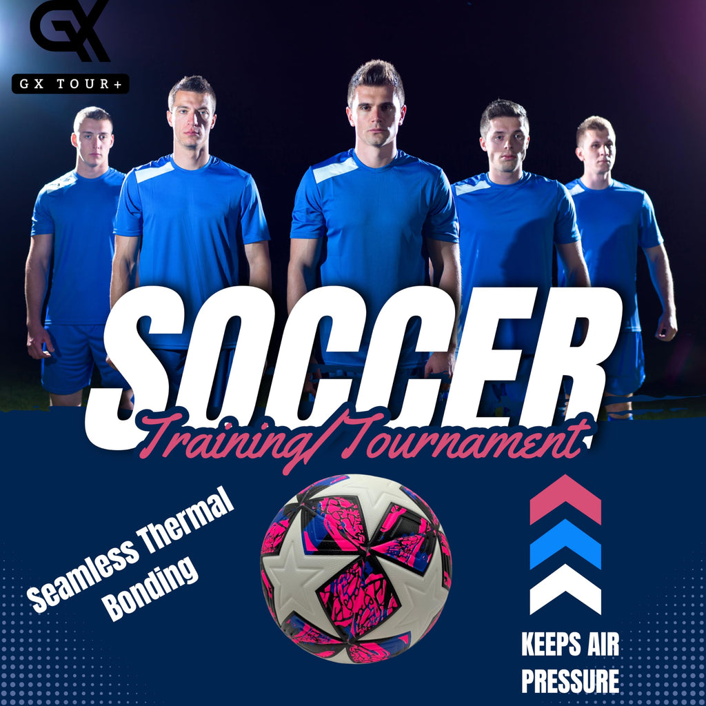 Soccer Ball Size 4. GX Soccer Champions Soccer Ball. Professional Grade PU Durable Material.