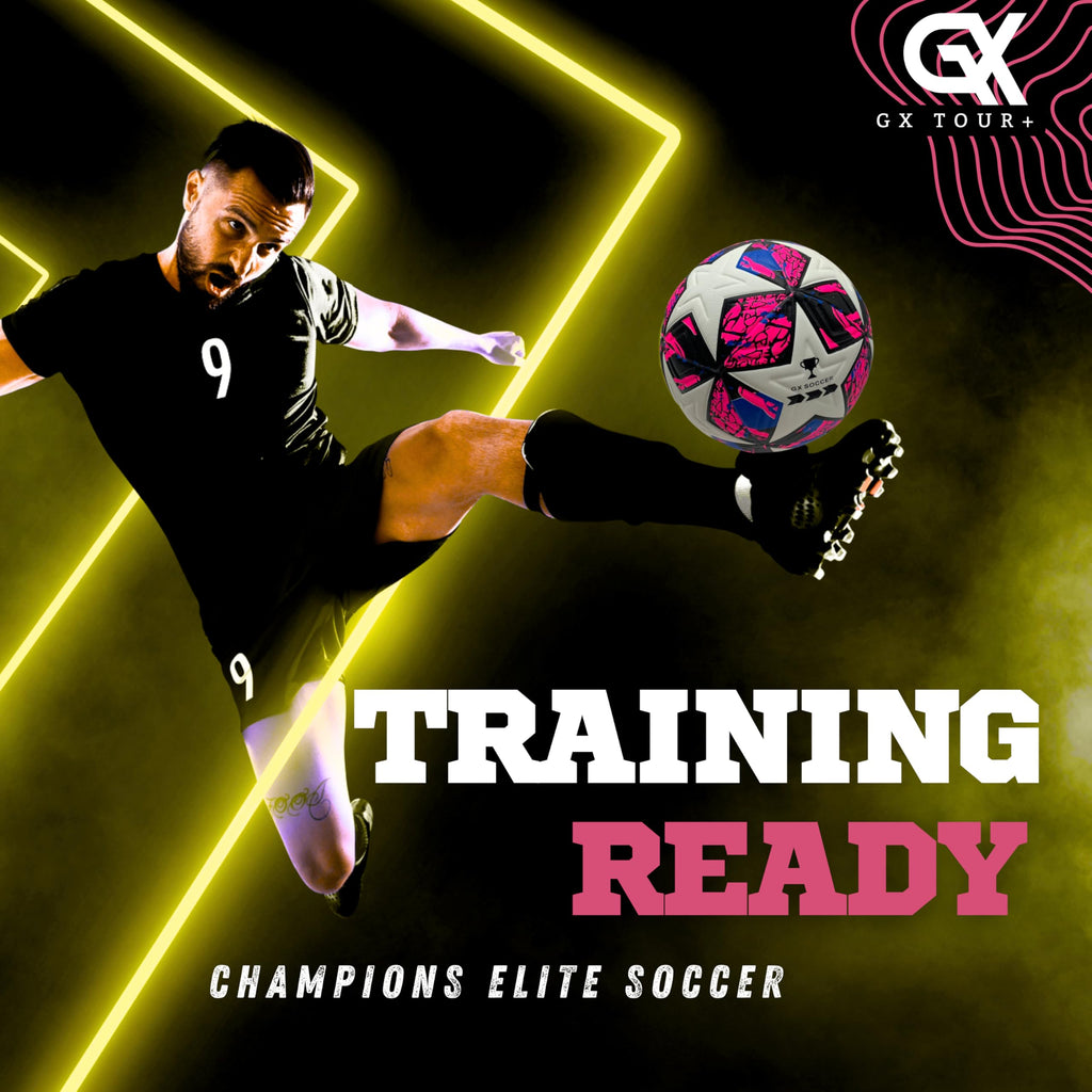 Soccer Ball Size 4. GX Soccer Champions Soccer Ball. Professional Grade PU Durable Material.