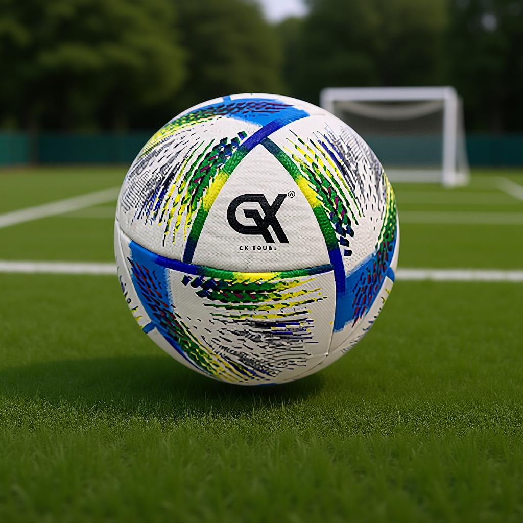 GX TOUR+ Thermo Bonded Polyurethane Soccer Ball Size 5 – World cup edition.