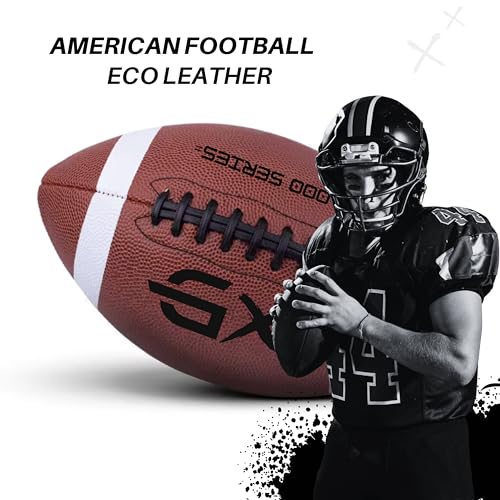 GX TOUR+ Official Size 7 Football. Youth Size Suitable for Ages 12 to 17.Unique white leather edition.