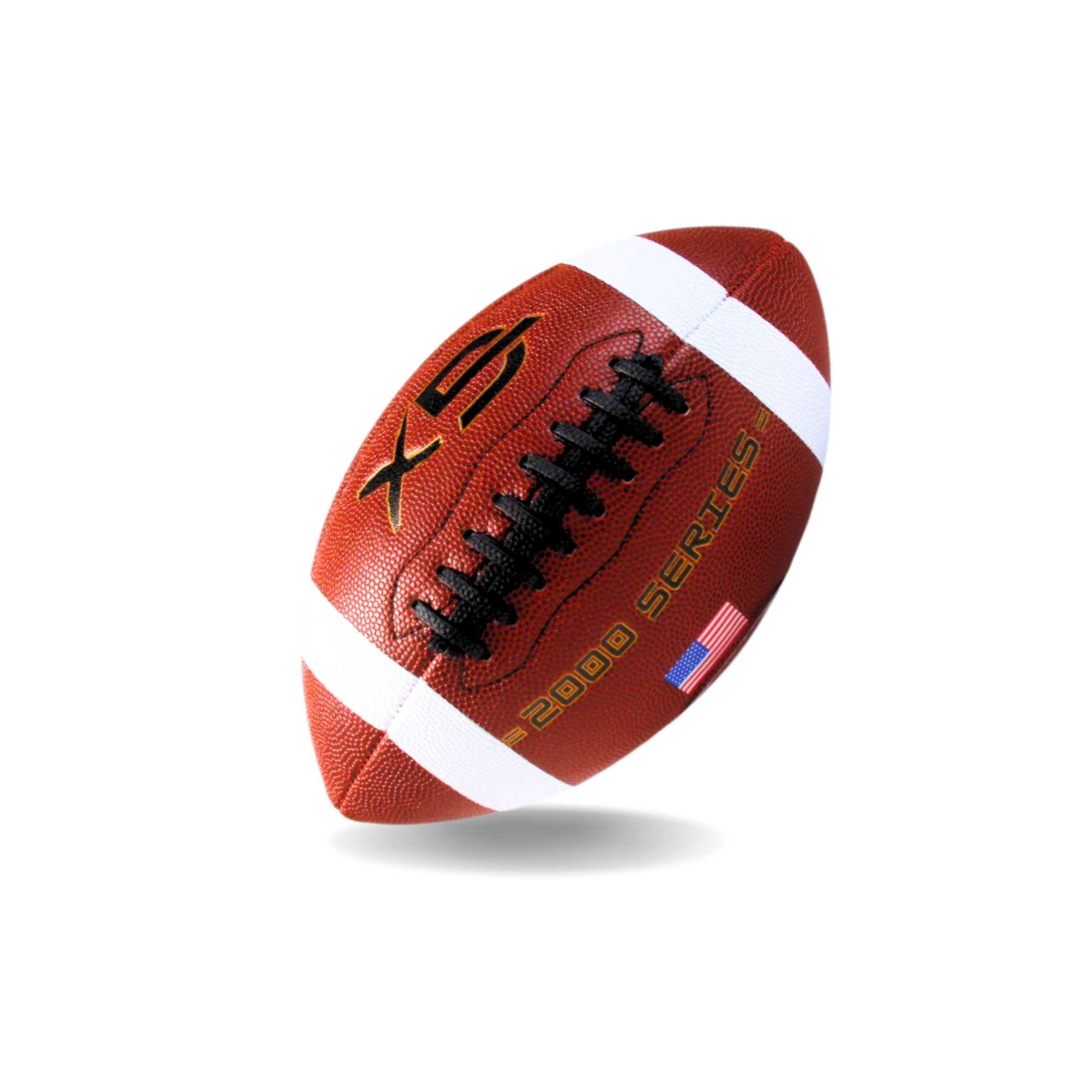 Official Size 9 Football, 2000 Series Collection, Premium Leather Construction, American Football with Ball Pump, College Regulation Size